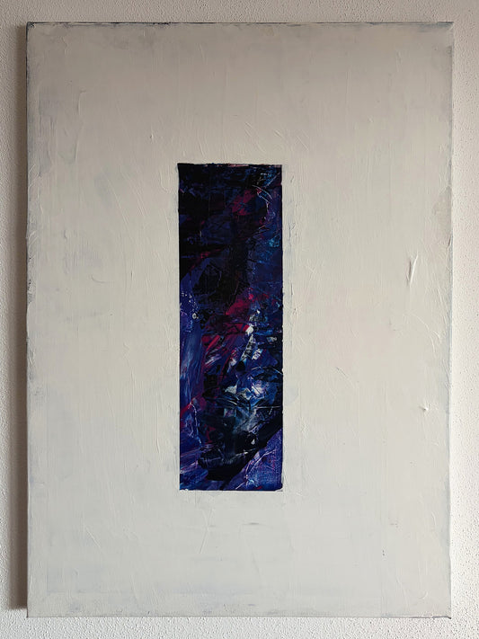 Spalt, frontal: Acryl auf Leinwand, 70 × 50 cm.